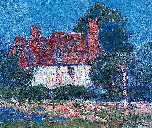 A Small Southdown Farm, 1906, Robert Bevan