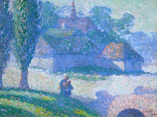 Mydlow Village, Poland, 1907, Robert Bevan