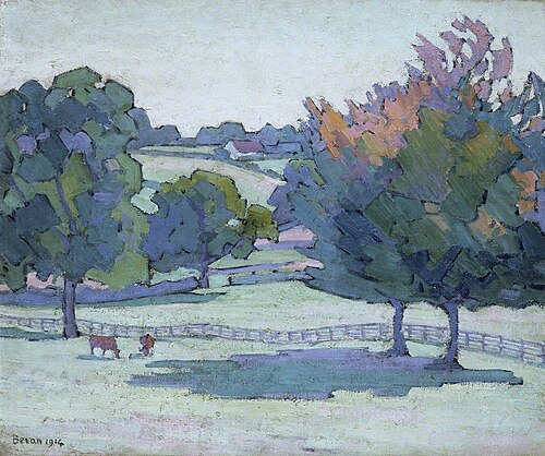 Maples at Cuckfield, Sussex, 1914, Robert Bevan