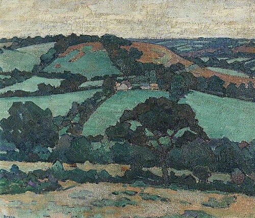 Brimley Hill, Devon, 1915, Robert Bevan