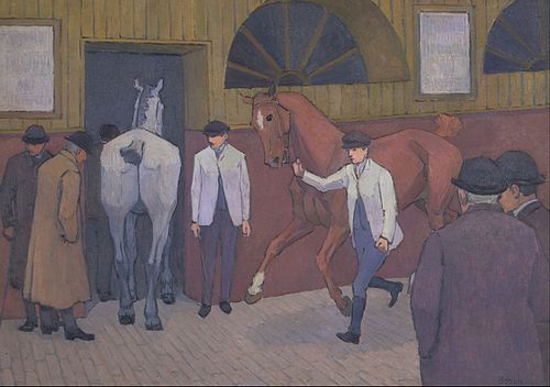 The Horse Mart, 1917, Robert Bevan