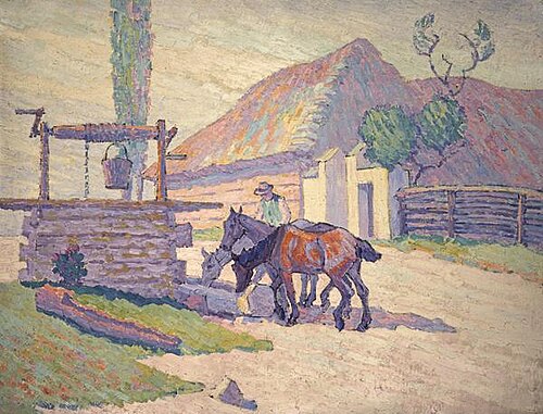 Le puits de Mydlow, Pologne (No. 2), 1922, Robert Bevan
