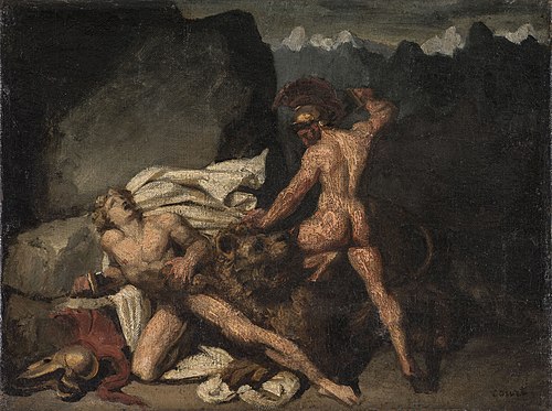Scène héroïque. Caïn et Abel, , Joseph-Désiré Court