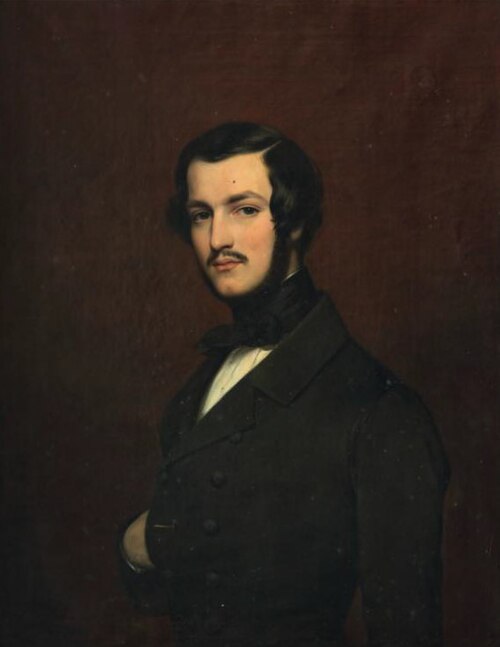 Portrait d'Ernest Sébastien Sophie César Brugière de Barante (1818-1859), 1840, Joseph-Désiré Court