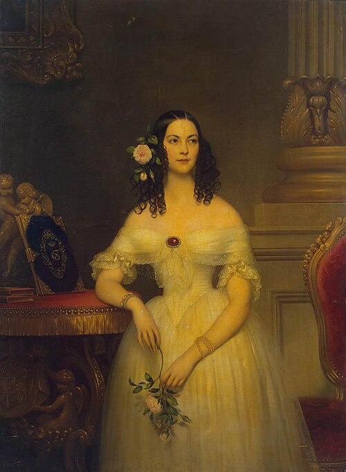 Portrait of Yekaterina Scherbatova, 1840, Joseph-Désiré Court
