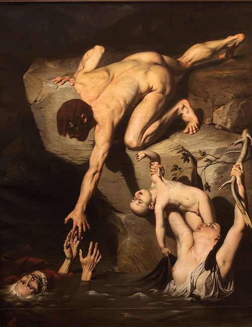 Scène du Déluge, 1827, Joseph-Désiré Court