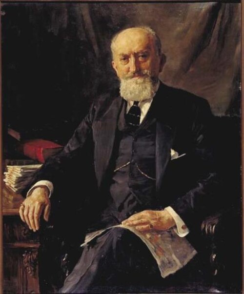 Portrait of Sylvain Kahn, 1923, Baruch Laguna