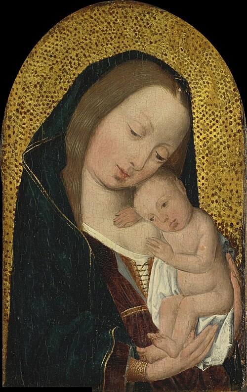 Virgin and Child (rounded at the top), 1520, Maître de la Légende de sainte Marie-Madeleine