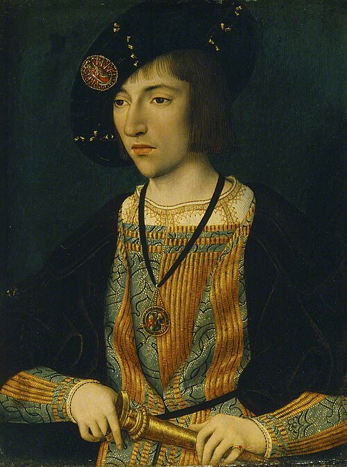 A Young Man wearing the Order of the Annunciation, 1520, Maître de la Légende de sainte Marie-Madeleine