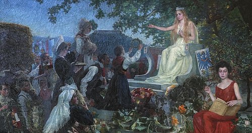 Slovenia Bows to Ljubljana, 1903, Ivana Kobilca