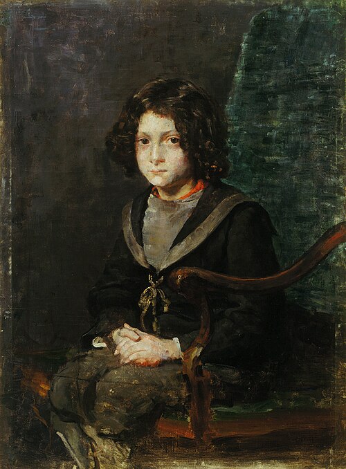 Boy in Navy dress, 1891, Ivana Kobilca