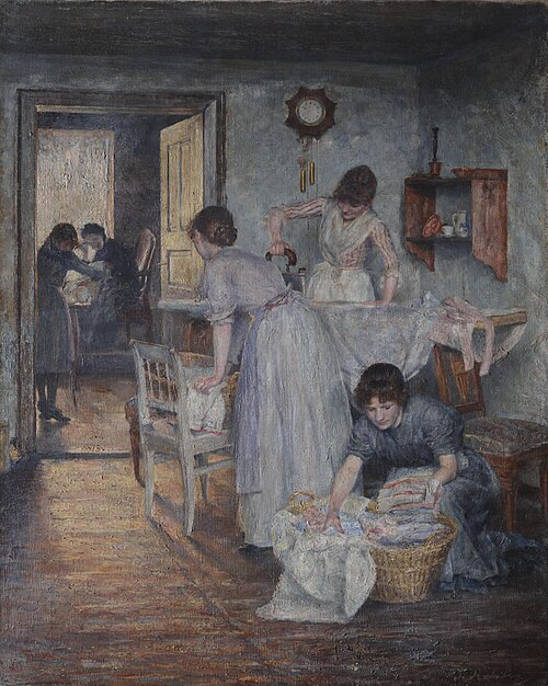 Die Bügelfrauen, 1891, Ivana Kobilca