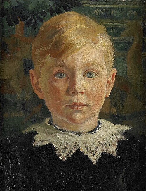 Jeugdportret van Joseph Luns, 1914, Huib Luns