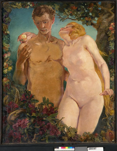 Adam en Eva, 1911, Huib Luns