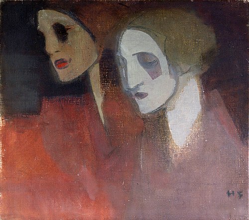 Factory Workers on the Way to Work, 1921, Helene Schjerfbeck