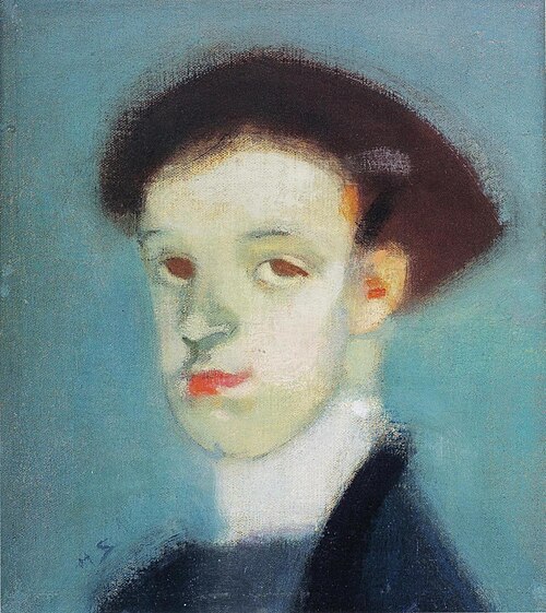Singer in Green, 1916, Helene Schjerfbeck