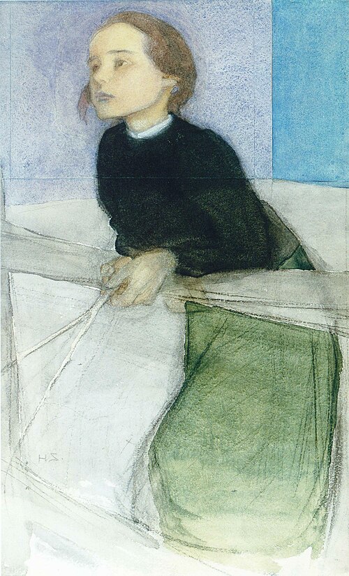 Girl at the Gate I, 1900, Helene Schjerfbeck