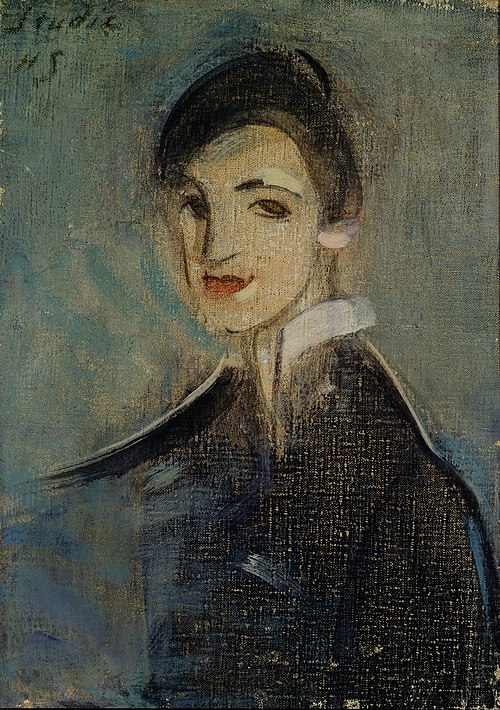 Singer in Black, 1917, Helene Schjerfbeck
