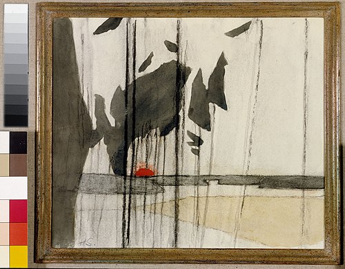 Trees and Sunset, Hiidenvesi, 1942, Helene Schjerfbeck