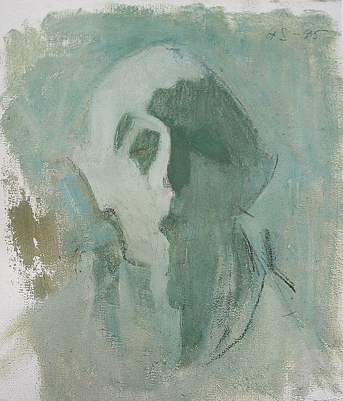 Self-Portrait, Light and Shadow, 1945, Helene Schjerfbeck