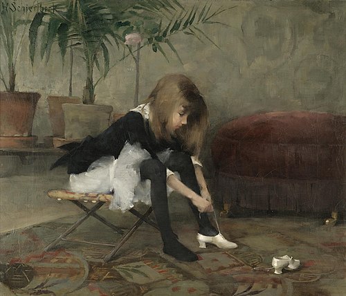 Dancing Shoes, 1882, Helene Schjerfbeck