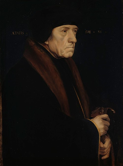Copy of Holbein's painting John Chambers, 1894, Helene Schjerfbeck