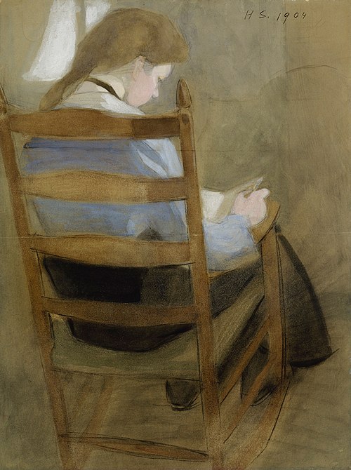 Girl Reading (Seated Girl), 1904, Helene Schjerfbeck