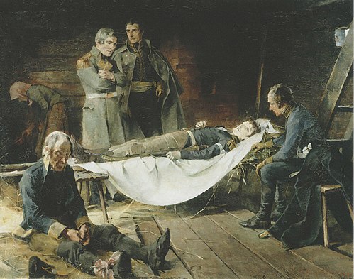 The Death of Wilhelm von Schwerin, 1886, Helene Schjerfbeck
