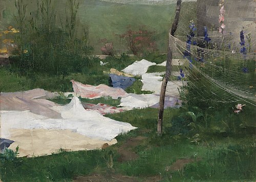 Clothes Drying, 1883, Helene Schjerfbeck