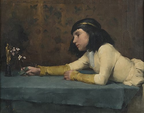 Girl with a Madonna, 1881, Helene Schjerfbeck