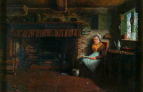 Sunday Afternoon, 1852, Frederick Daniel Hardy