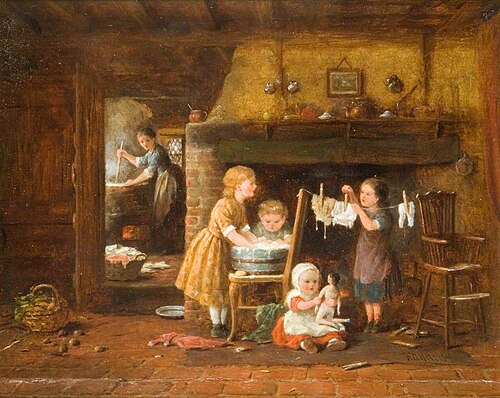Washday, , Frederick Daniel Hardy
