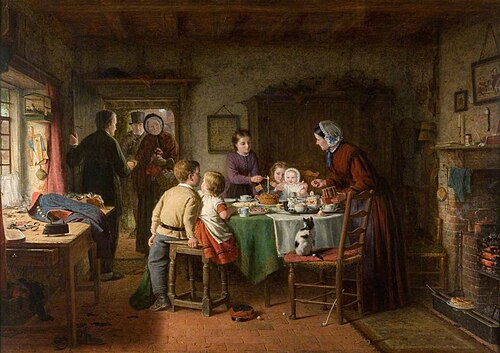 Baby's Birthday, 1867, Frederick Daniel Hardy