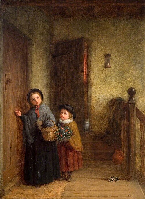 Christmas Visitors, 1869, Frederick Daniel Hardy
