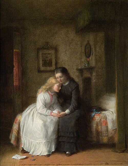 Sorrowful News, 1872, Frederick Daniel Hardy