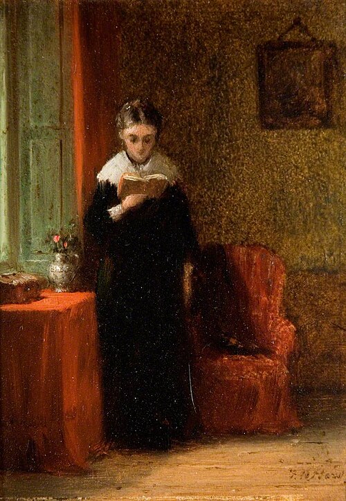 Study for 'Pleasant Pages', 1875, Frederick Daniel Hardy