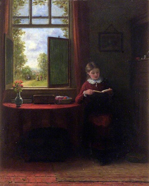 An Interesting Story, 1884, Frederick Daniel Hardy