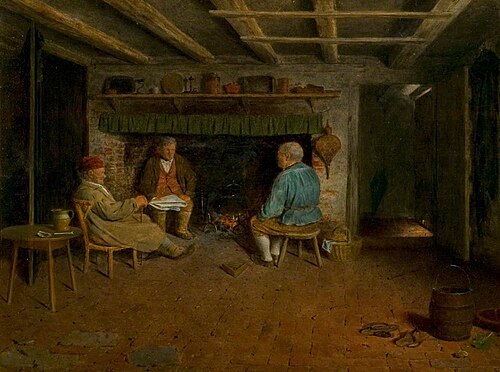 Interior of a Sussex Farmhouse, , Frederick Daniel Hardy