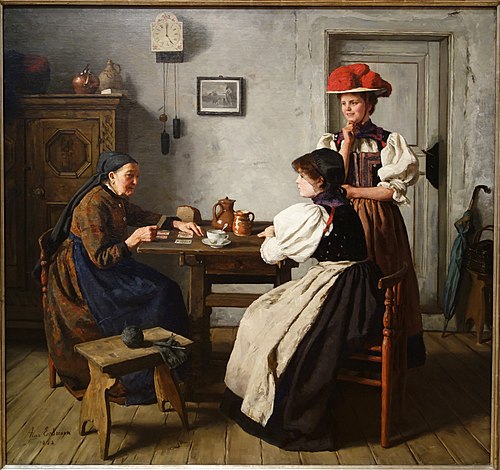 At the Fortune Teller's, 1900, Alma Erdmann