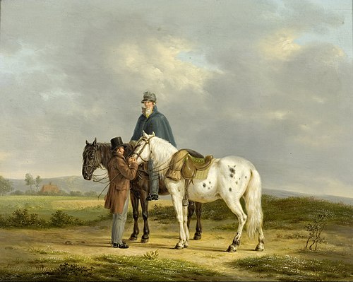 Two Riders in a Landscape, 1817, Antonis Oberman