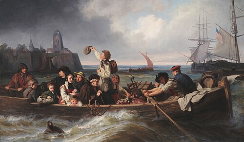 Emigrant's farewell, 1860, Antonie Volkmar