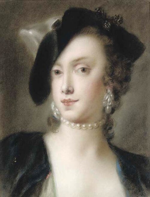 Porträt der Caterina Sagredo Barbarigo, 1741, Rosalba Carriera