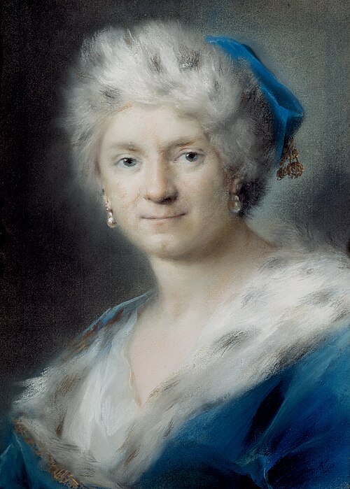 Autoportrait en "Hiver", 1730, Rosalba Carriera