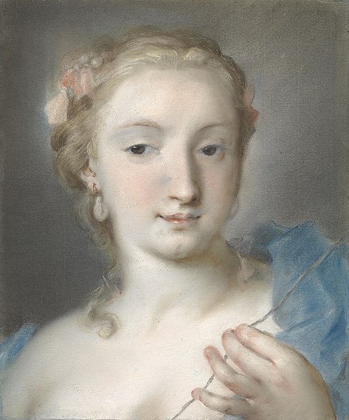Die Parze Lachesis, 1735, Rosalba Carriera