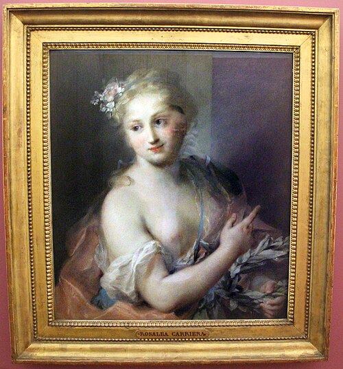 Nymphe de la Suite d'Apollon, 1721, Rosalba Carriera