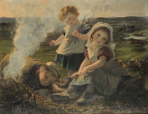 The Bonfire, 1903, Sophie Gengembre Anderson