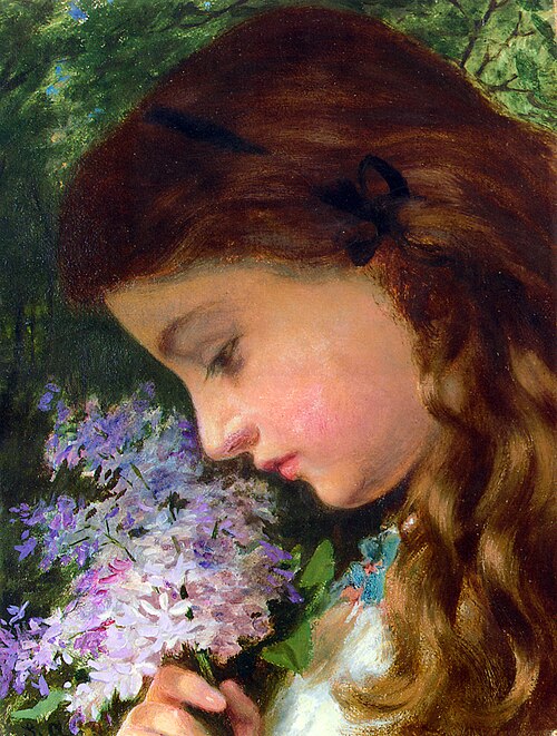 Girl With Lilac, , Sophie Gengembre Anderson