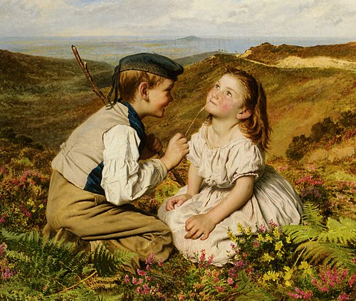 It's Touch and Go to Laugh or No, 1857, Sophie Gengembre Anderson