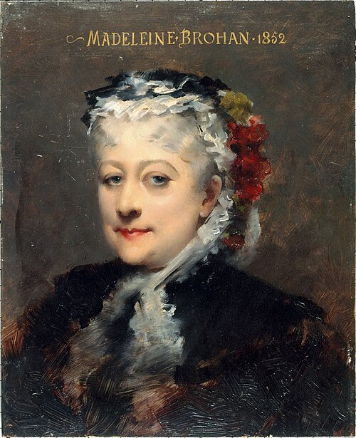 Portrait de Madeleine Brohant (1833-1900), sociétaire de la Comédie-Française, 1885, Louise Abbéma