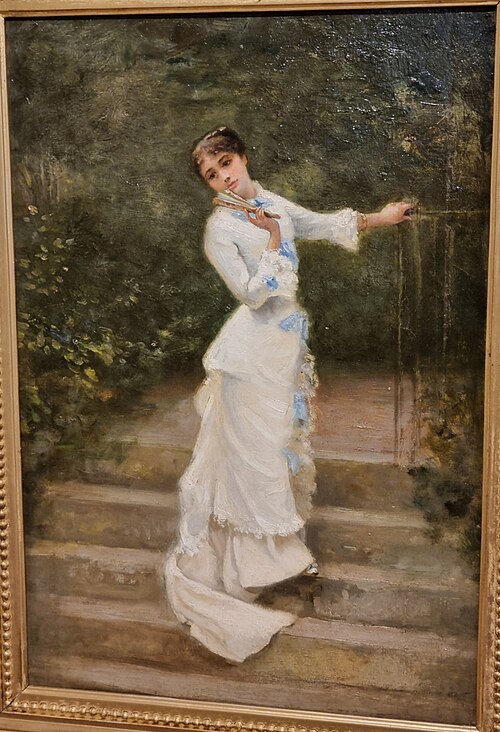 Jeune femme dans un jardin, 1900, Louise Abbéma